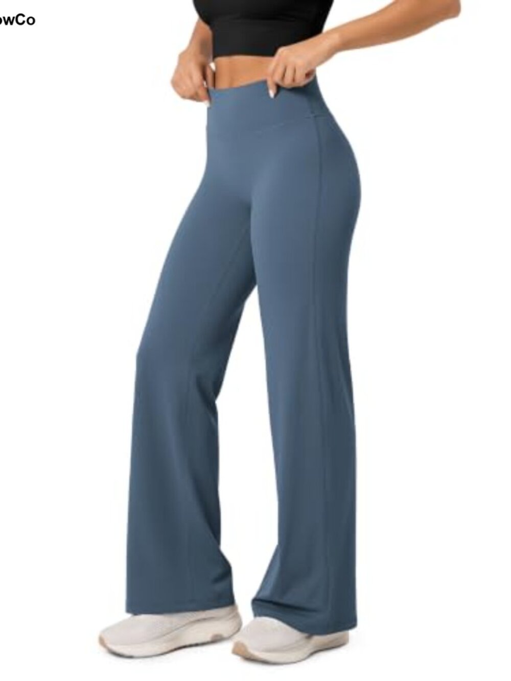 Wide Leg High Waist Seamless Yoga Leggings 31" No Front Seam Buttery Soft